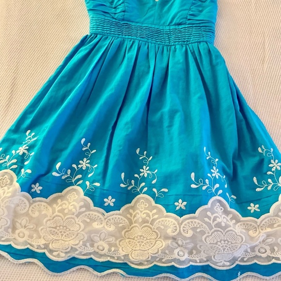 Speechless Turquoise Embroidered Sundress - Picture 5 of 8